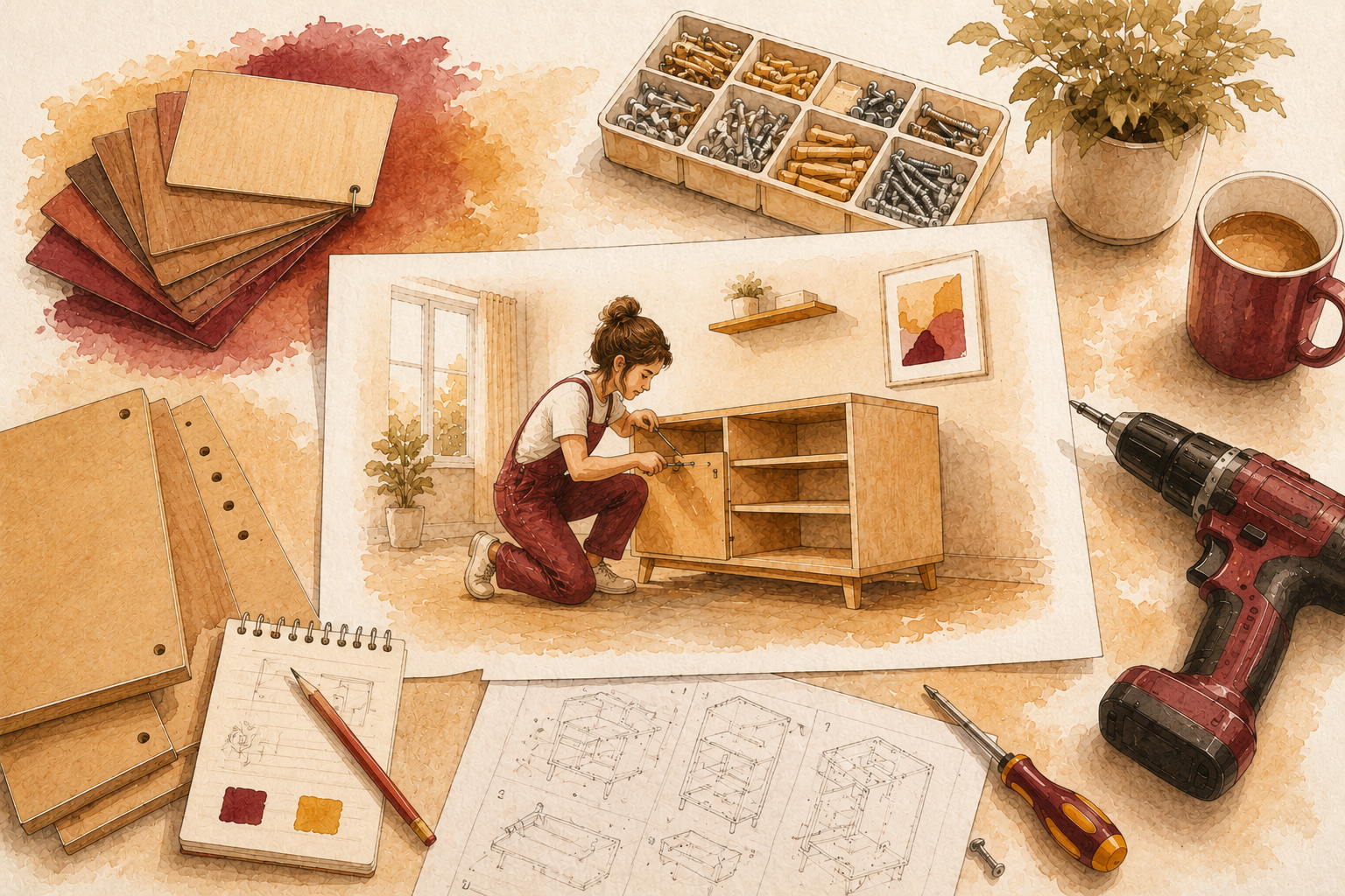 Montage de meuble avec Noktalia